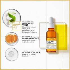 DECLÉOR Peeling Viso Notte All'acido Glicolico In Due Fasi 30ml Mandarine Verte Decléor -Negozi di cosmetici 100290