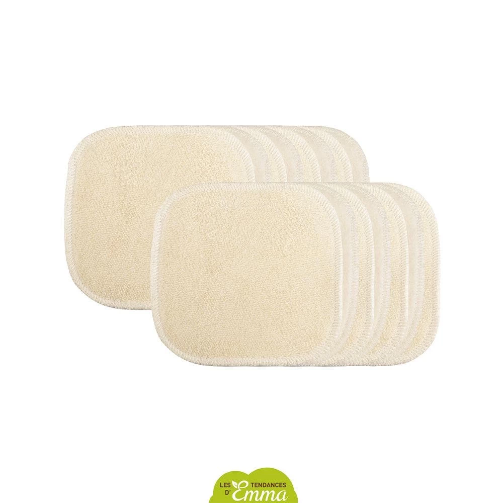 Kit Di Bifacciali In Legno E Cotone Organico Eco Belle X15 Les Tendances D'Emma 3 Kit Di Bifacciali In Legno E Cotone Organico Eco Belle X15 Les Tendances D'Emma - immagine 3