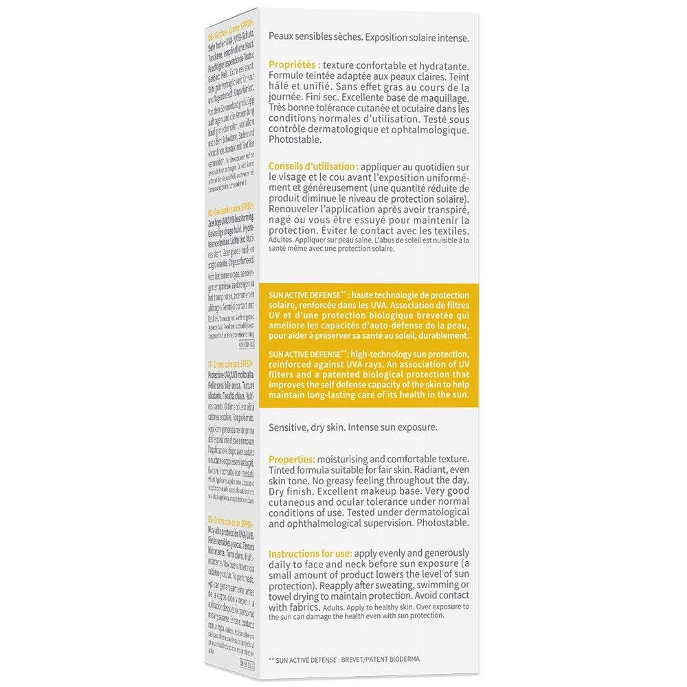 Protezione Solare Viso Crema Colorata Spf 50+ Tubo Da 40ml Photoderm Peaux Sensibles Sèches Bioderma 4 Protezione Solare Viso Crema Colorata Spf 50+ Tubo Da 40ml Photoderm Peaux Sensibles Sèches Bioderma - immagine 4