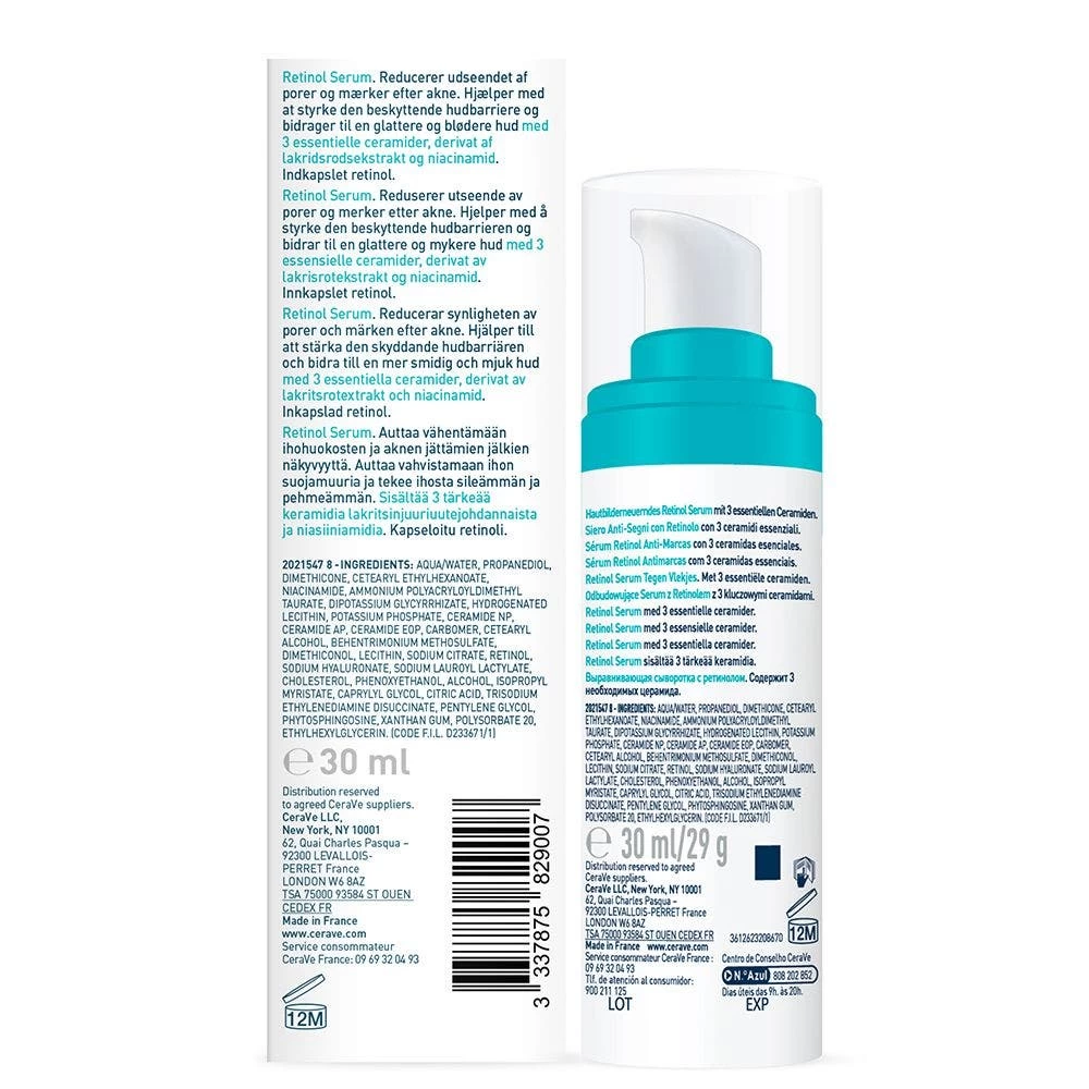 Siero Anti-segni Con Retinolo 30ml Cerave 5 Siero Anti-segni Con Retinolo 30ml Cerave - immagine 5