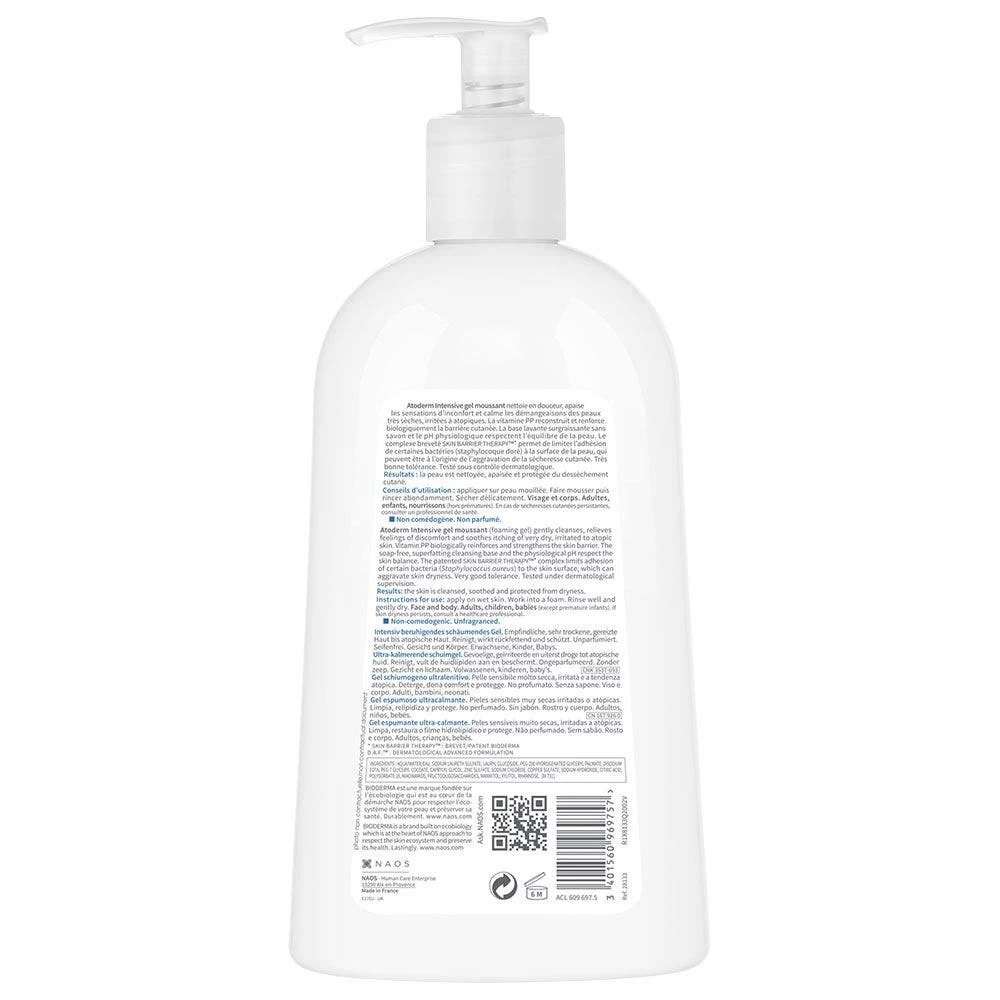 Gel Detergente Viso E Corpo 500ml Atoderm Pelle Atopica Bioderma 2 Gel Detergente Viso E Corpo 500ml Atoderm Pelle Atopica Bioderma - immagine 2