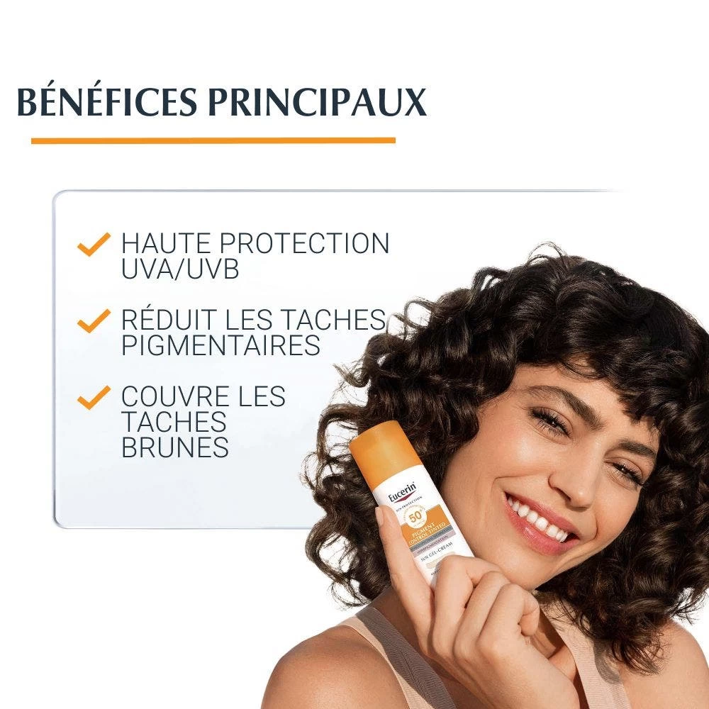 Controllo Dei Pigmenti SPF50+ Crema-Gel Colorata 50ml Sun Protection Eucerin 3 Controllo Dei Pigmenti SPF50+ Crema-Gel Colorata 50ml Sun Protection Eucerin - immagine 3