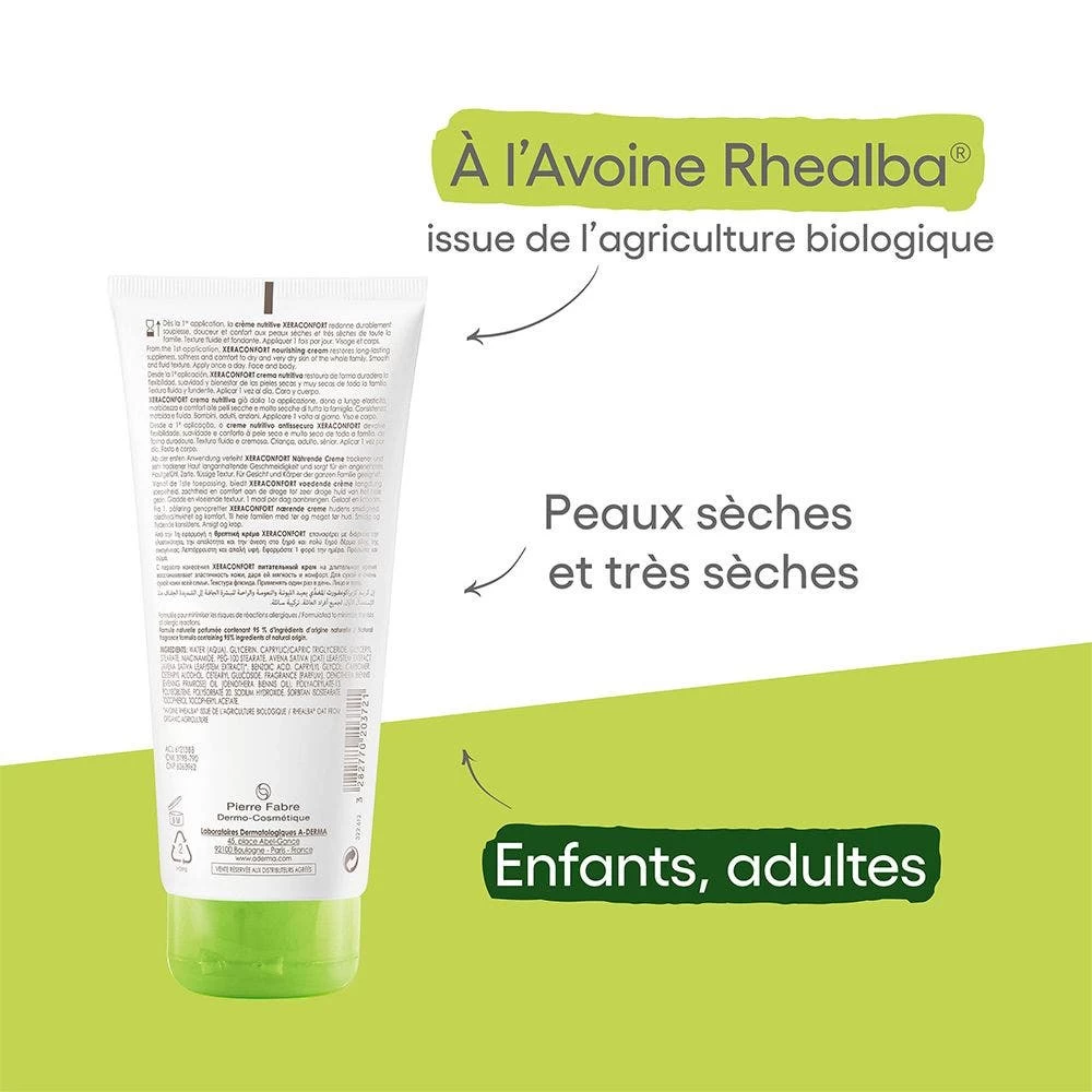 A Derma Crema Nutritiva Anti-secchezza 200ml Xeraconfort A-Derma 2 A Derma Crema Nutritiva Anti-secchezza 200ml Xeraconfort A-Derma - immagine 2