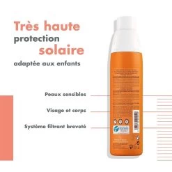 Spray Solare Bambino Spf50+ Pelle Sensibile 200ml Solaire Avène -Negozi di cosmetici 113487
