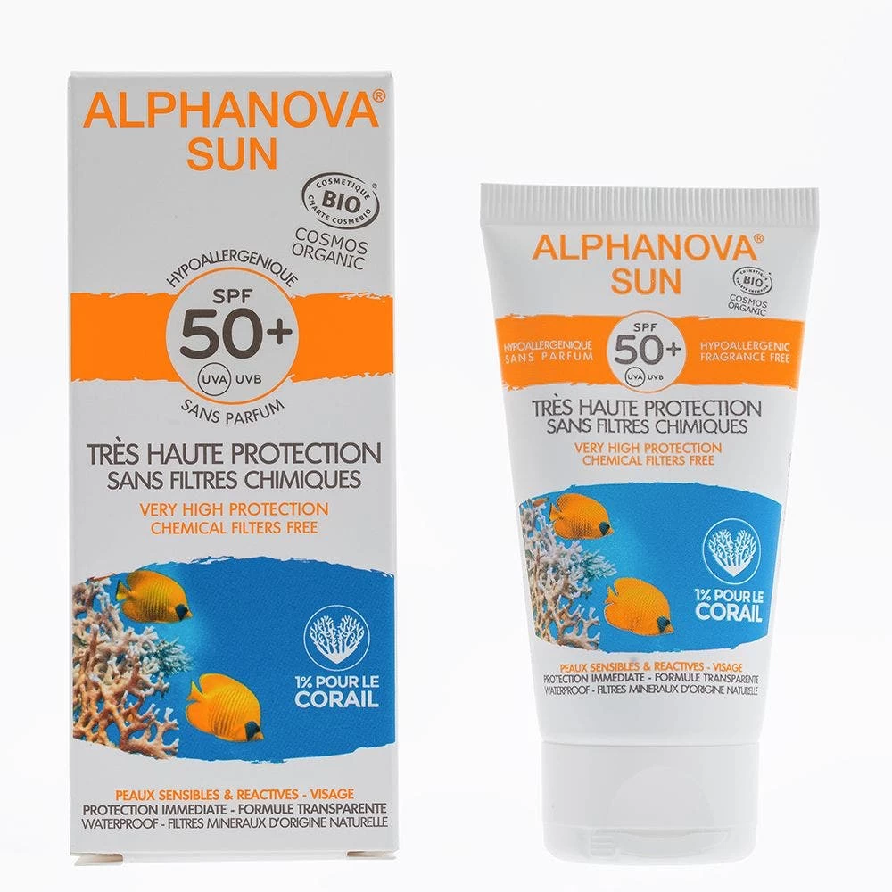 Crema Solare Ipoallergenica Spf50+ Bio 50g Alphanova 1 Crema Solare Ipoallergenica Spf50+ Bio 50g Alphanova