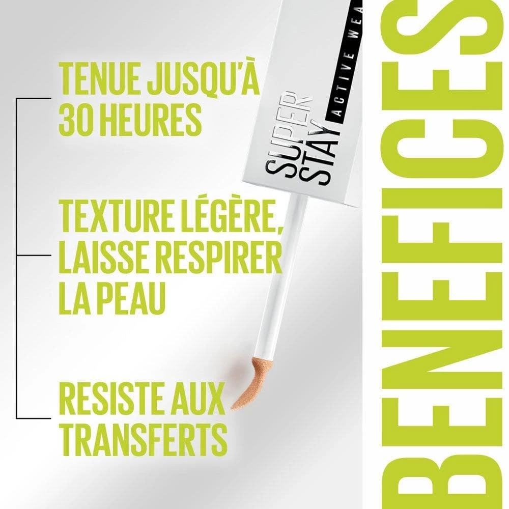 Cerchio Anti-scuro 10ml Superstay Active Wear 30H Maybelline New York 3 Cerchio Anti-scuro 10ml Superstay Active Wear 30H Maybelline New York - immagine 3