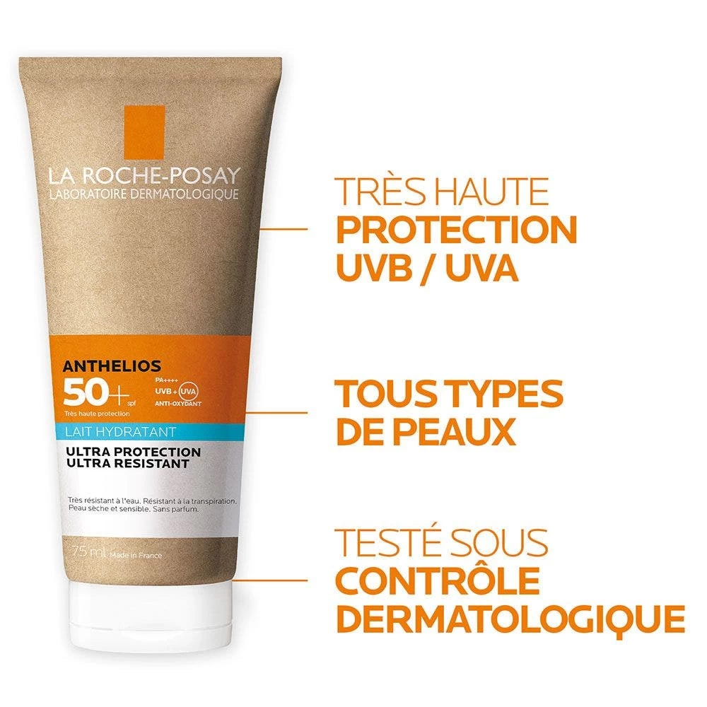 Protezione Solare Crema Idratante Per Il Corpo Spf50+ Senza Profumo 75ml Anthelios La Roche-Posay 3 Protezione Solare Crema Idratante Per Il Corpo Spf50+ Senza Profumo 75ml Anthelios La Roche-Posay - immagine 3