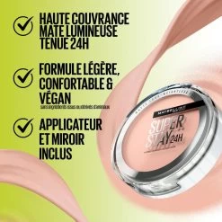 Fondotinta In Polvere A Lunga Tenuta 9g Superstay 24H Hybride Maybelline New York -Negozi di cosmetici 119859