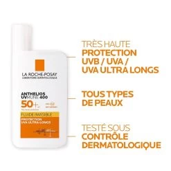Fluido Invisibile UVMUNE 400 Con Profumo Spf50+ 50ml Anthelios La Roche-Posay -Negozi di cosmetici 121257