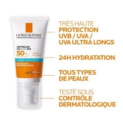 Uvmune 400 Crema Solare Idratante Per Il Viso SPF50+ Senza Profumo, Protezione Molto Alta 50ml La Roche-Posay -Negozi di cosmetici 121280