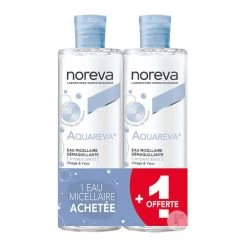 Acqua Micellare Idratante Struccante 2x400ml Aquareva Viso E Occhi Pelle Disidratata Noreva