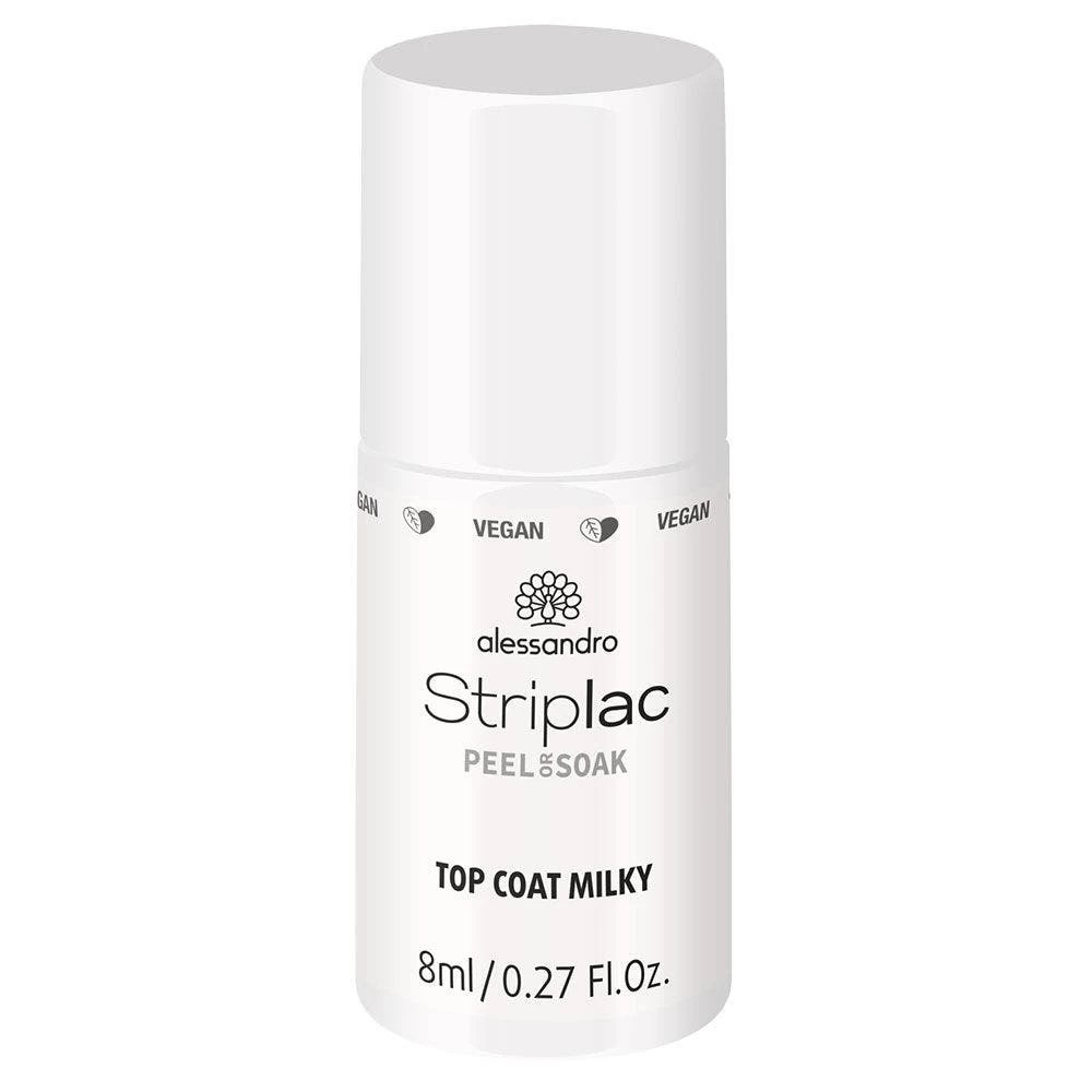 Top Coat Lattiginoso 8ml Striplac Semi-permanent Alessandro 1 Top Coat Lattiginoso 8ml Striplac Semi-permanent Alessandro