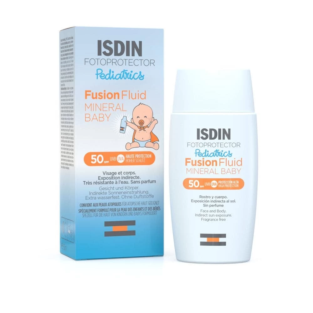 Fotoprotector ISDIN Fusion Fluid Mineral Baby Pediatrics SPF50+ Dalla Nascita 50ml Mineral Baby Fotoprotector Pediatrics Isdin 1 Fotoprotector ISDIN Fusion Fluid Mineral Baby Pediatrics SPF50+ Dalla Nascita 50ml Mineral Baby Fotoprotector Pediatrics Isdin