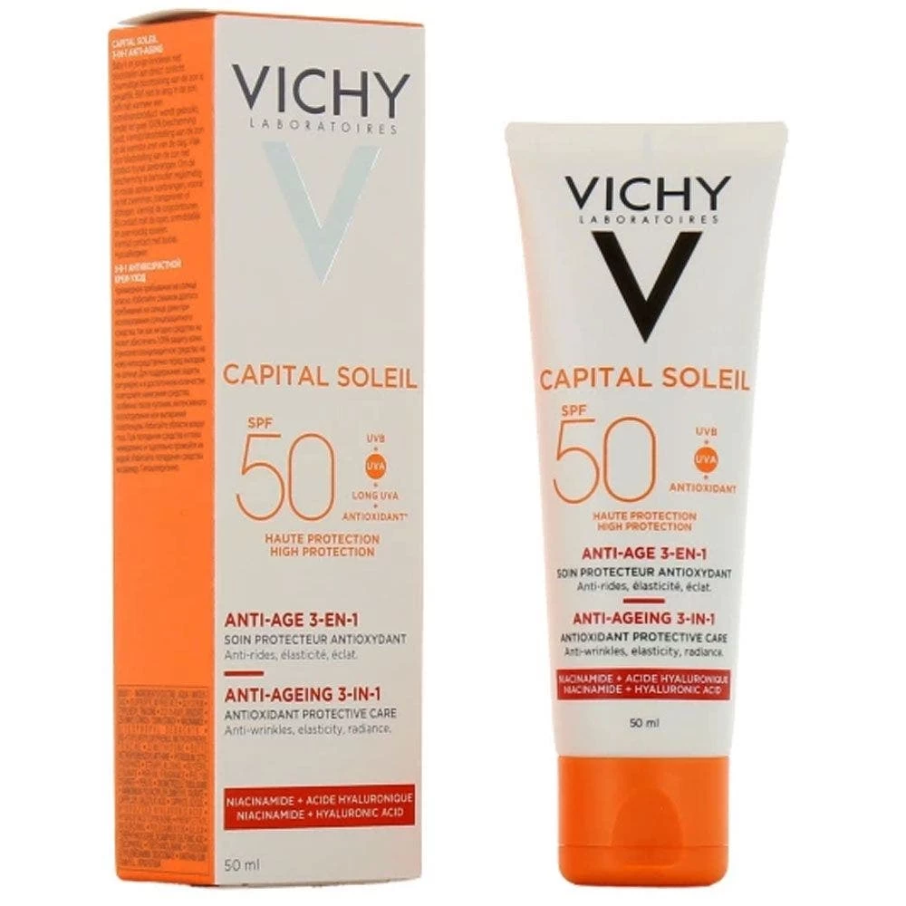 Trattamento Antietà 3 In 1 Antiossidante Sp50+ 50ml Ideal Soleil Vichy 1 Trattamento Antietà 3 In 1 Antiossidante Sp50+ 50ml Ideal Soleil Vichy