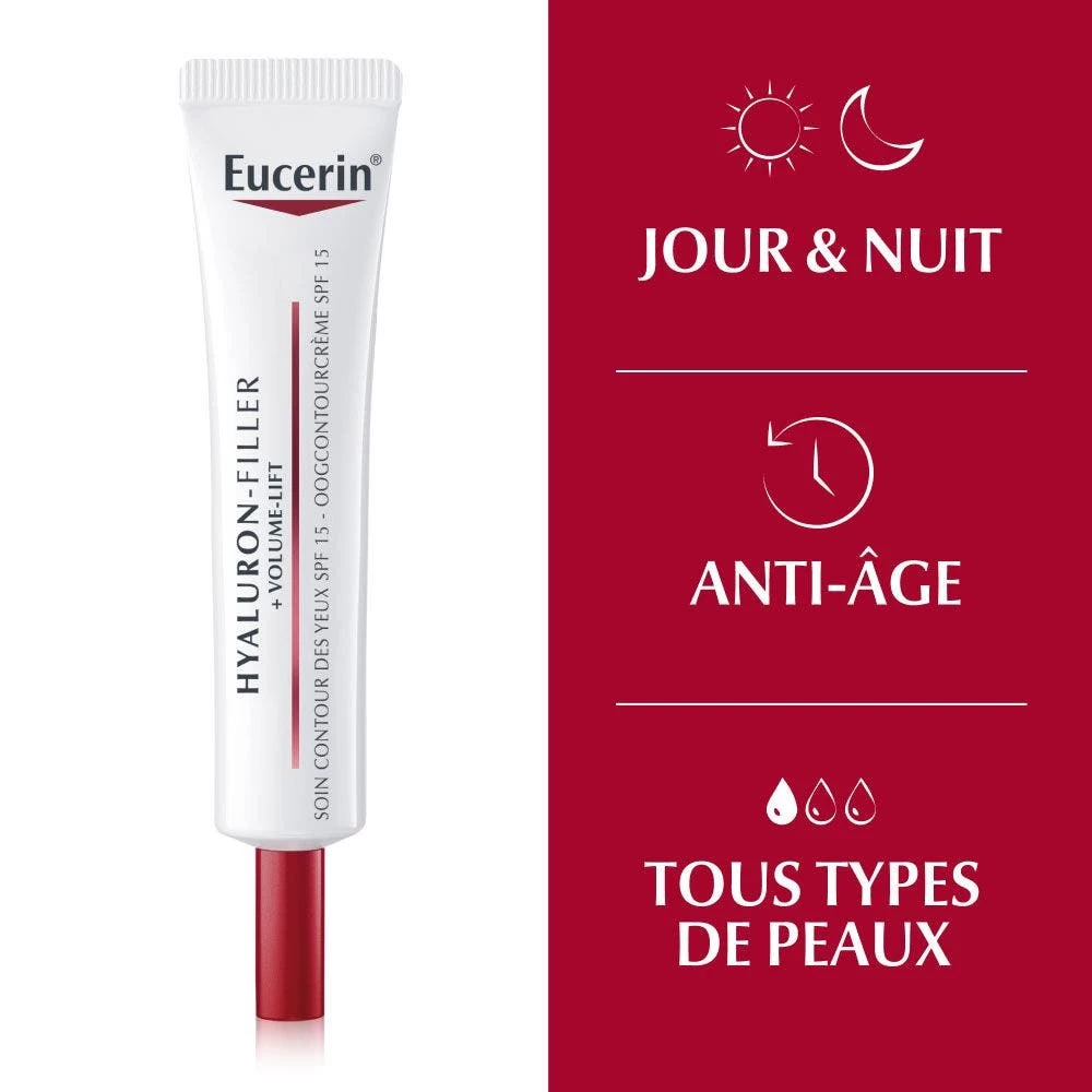 Contorno Occhi Spf15 15ml Hyaluron-Filler + Volume Lift Eucerin 3 Contorno Occhi Spf15 15ml Hyaluron-Filler + Volume Lift Eucerin - immagine 3