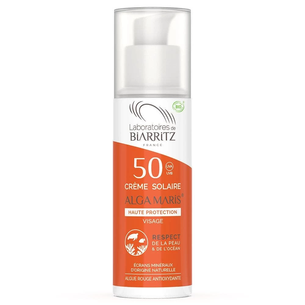 Crema Solare Viso SPF50 Bio 50ml Alga Maris Laboratoires De Biarritz 1 Crema Solare Viso SPF50 Bio 50ml Alga Maris Laboratoires De Biarritz
