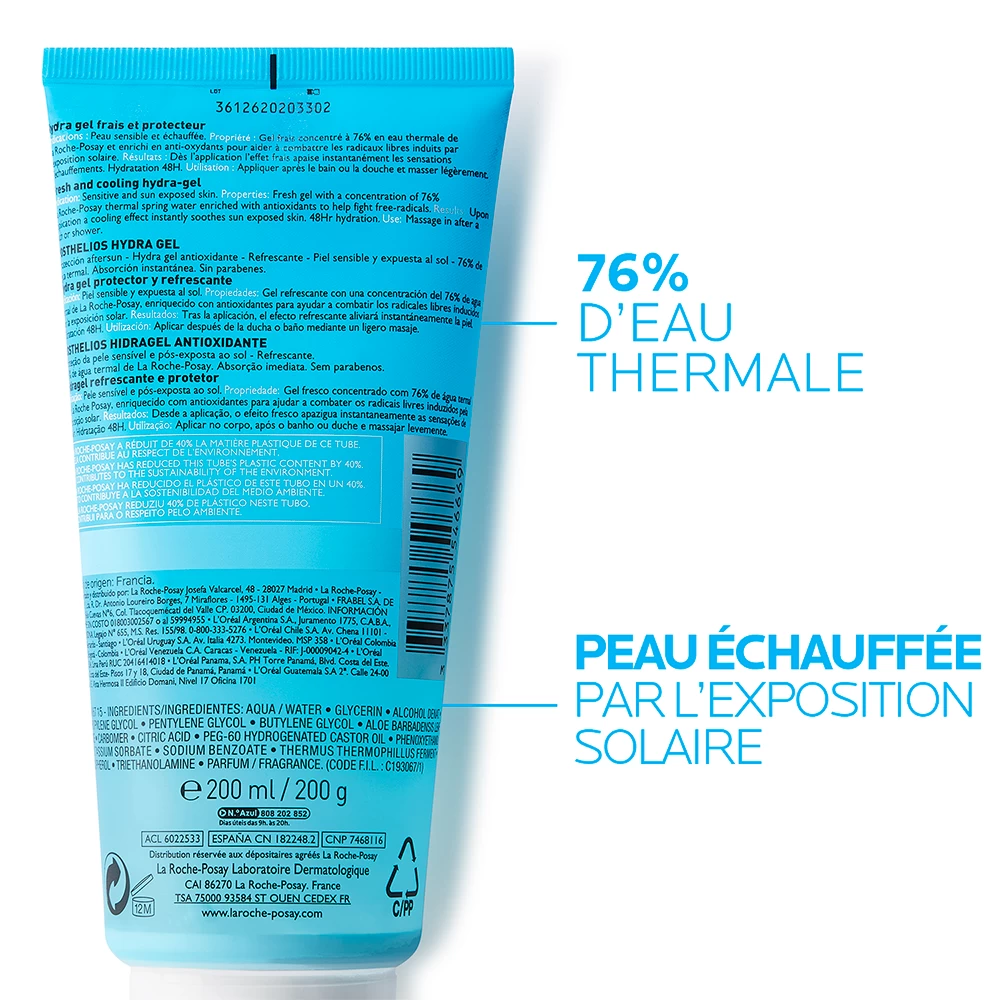 Gel Fresco Doposole 200 Ml Posthelios Pelle Sensibile Riscaldata La Roche-Posay 2 Gel Fresco Doposole 200 Ml Posthelios Pelle Sensibile Riscaldata La Roche-Posay - immagine 2
