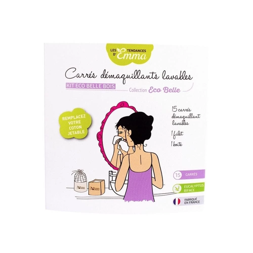 Kit Di Bifacciali In Legno E Cotone Organico Eco Belle X15 Les Tendances D'Emma 1 Kit Di Bifacciali In Legno E Cotone Organico Eco Belle X15 Les Tendances D'Emma