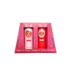 Duo Glitter Red Delux Set Di Balsamo Labbra Profumati 2x3g Inuwet