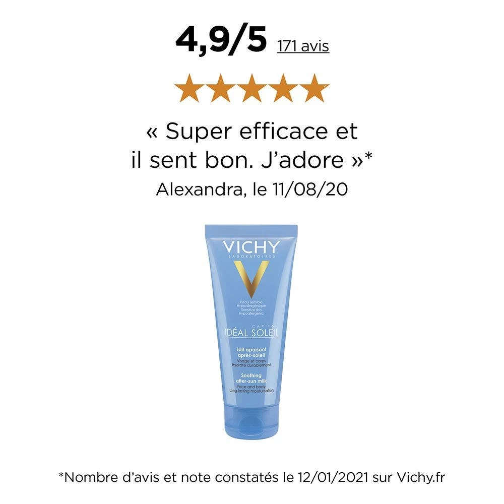 Latte Doposole Lenitivo 300ml Ideal Soleil Vichy 2 Latte Doposole Lenitivo 300ml Ideal Soleil Vichy - immagine 2