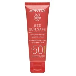Crema Gel Viso Colorata Hydra Fresh SPF50 50ml Bee Sun Safe Apivita