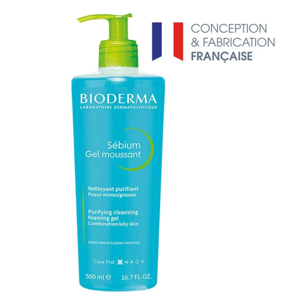 Gel Detergente E Purificante 500ml Sebium Peau Mixte, Grasse Bioderma 4 Gel Detergente E Purificante 500ml Sebium Peau Mixte, Grasse Bioderma - immagine 4