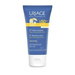 Creme Minerale Protezione Solare Molto Elevata Spf50+ Pelle Sensibile Bebe Uriage 50ml 1ers Soins Bébé Uriage
